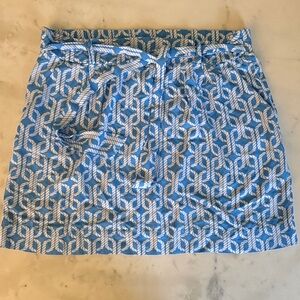 Escapada Blue and White Rope Pattern Skirt